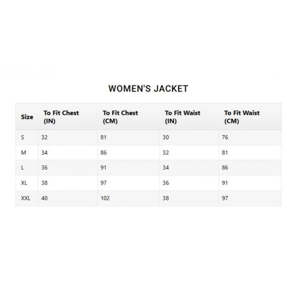 Seduva Women's Denim Washed Long Sleeves Jacket (Blue)