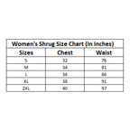 Seduva Women's Rayon Crepe Lace Inserts 3-4th Sleeve Shrug (Navy)